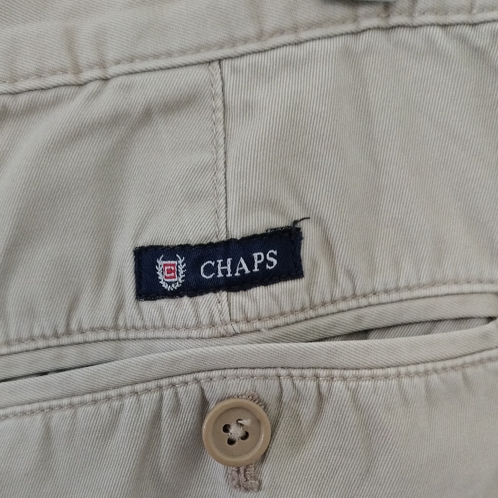 Chaps Khaki Cotton Trousers - Picture 6 of 6
